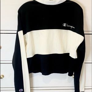 CHAMPION Script Womens Crop Rugby Shirt